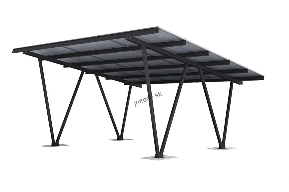 Carport pre 2 autá hliníkový RAL7016 antracit