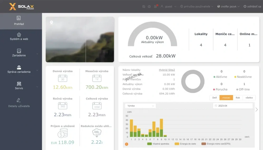 Trojfázový hybridný menič Solax G4 X3-Hybrid-6.0-D, CT, Wifi 3.0
