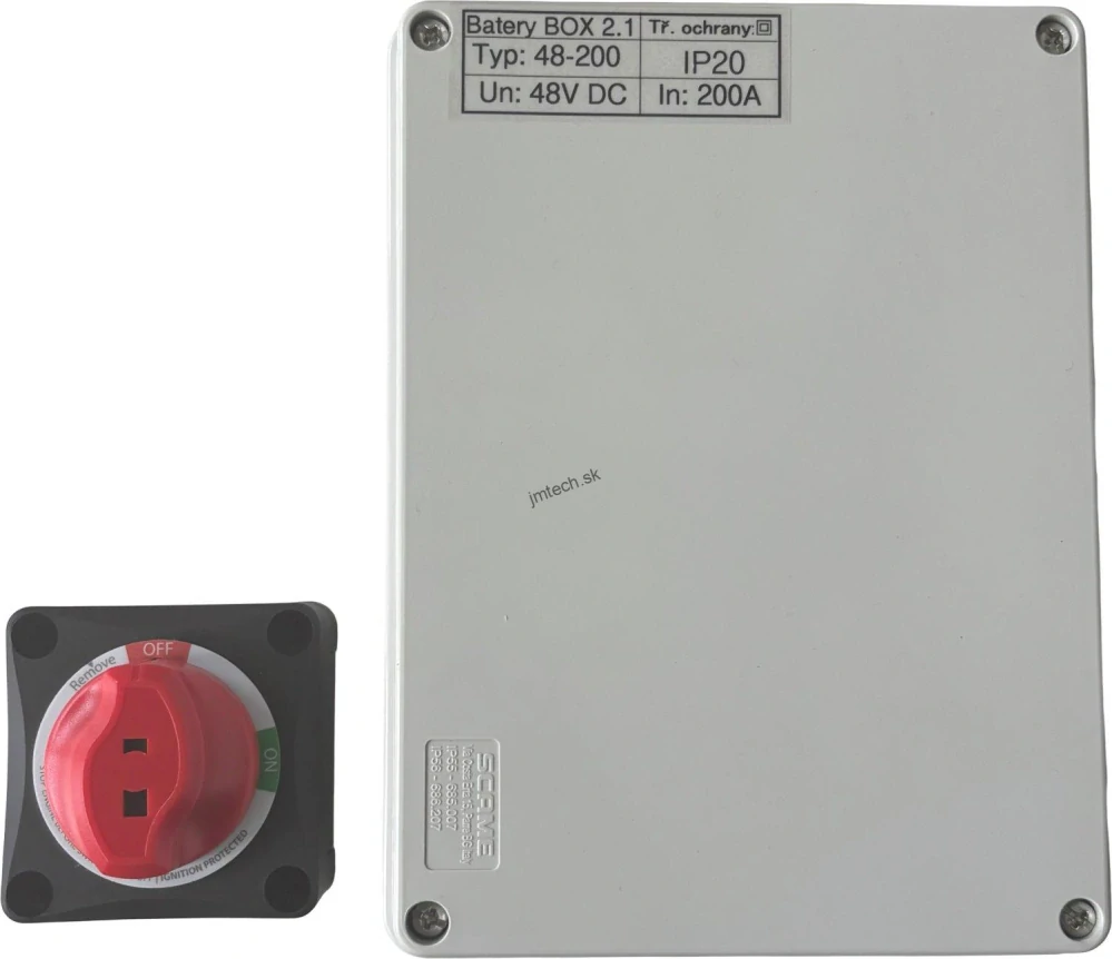 Bateriová zbernica pre 2 batérie a 1 menič vrátane externého odpojovača