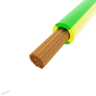 Vodič CYA 1x16 zelenožltý 1m