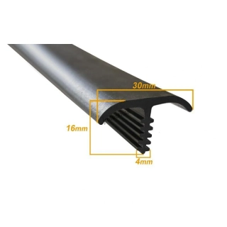 Gumový tesniaci profil pre FV panely TYP T