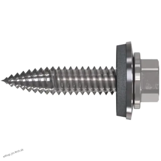 Skrutka samorezná s podložkou EPDM, 6x25, bimetal