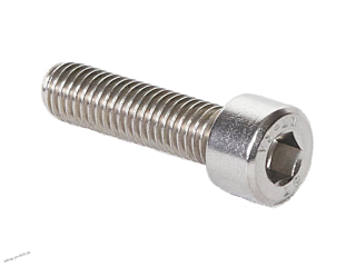 Imbusová skrutka M8, 30mm, DIN 912, celo závit, Nerez A2