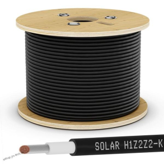 Fotovoltaický kábel 1x6mm2 čierny 500m KBE SOLAR DB+